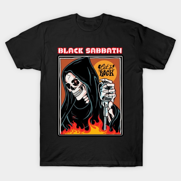 Let's Rock with Black Sabbath T-Shirt by Katab_Marbun